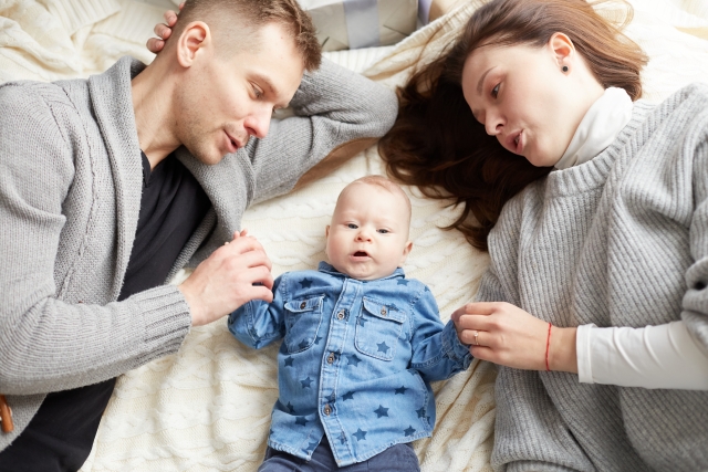 parents and baby