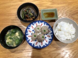 シューマイ/ひじきのナムル/春雨スープ